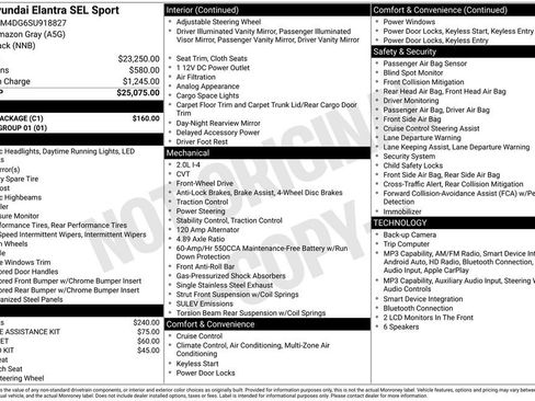 Used 2025 Hyundai Elantra Sport w/ Cargo Package FWD image 27