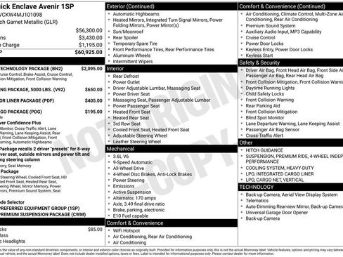 Used 2021 Buick Enclave Avenir w/ Avenir Technology Package image 4