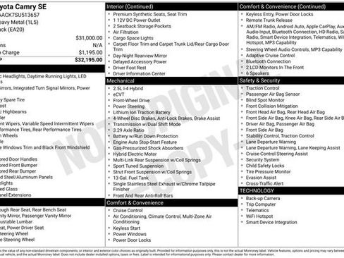 Used 2025 Toyota Camry SE image 4