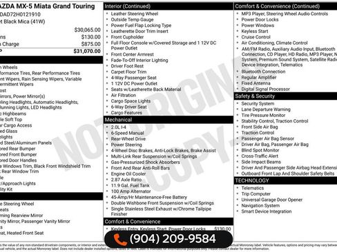 Used 2017 MAZDA MX-5 Miata Grand Touring image 32