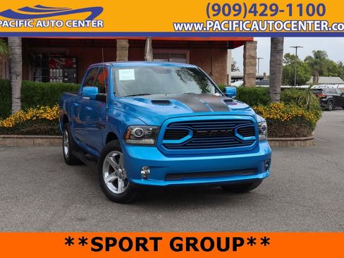 Used 2018 RAM 1500 Sport w/ Hydro Blue Sport Package image 1