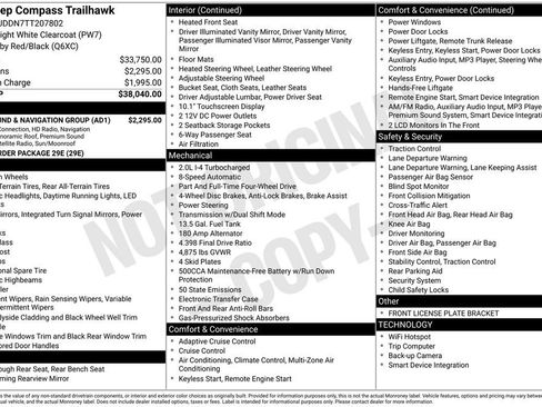 New 2026 Jeep Compass Trailhawk w/ Sun, Sound & Navigation Group AWD/4WD image 4