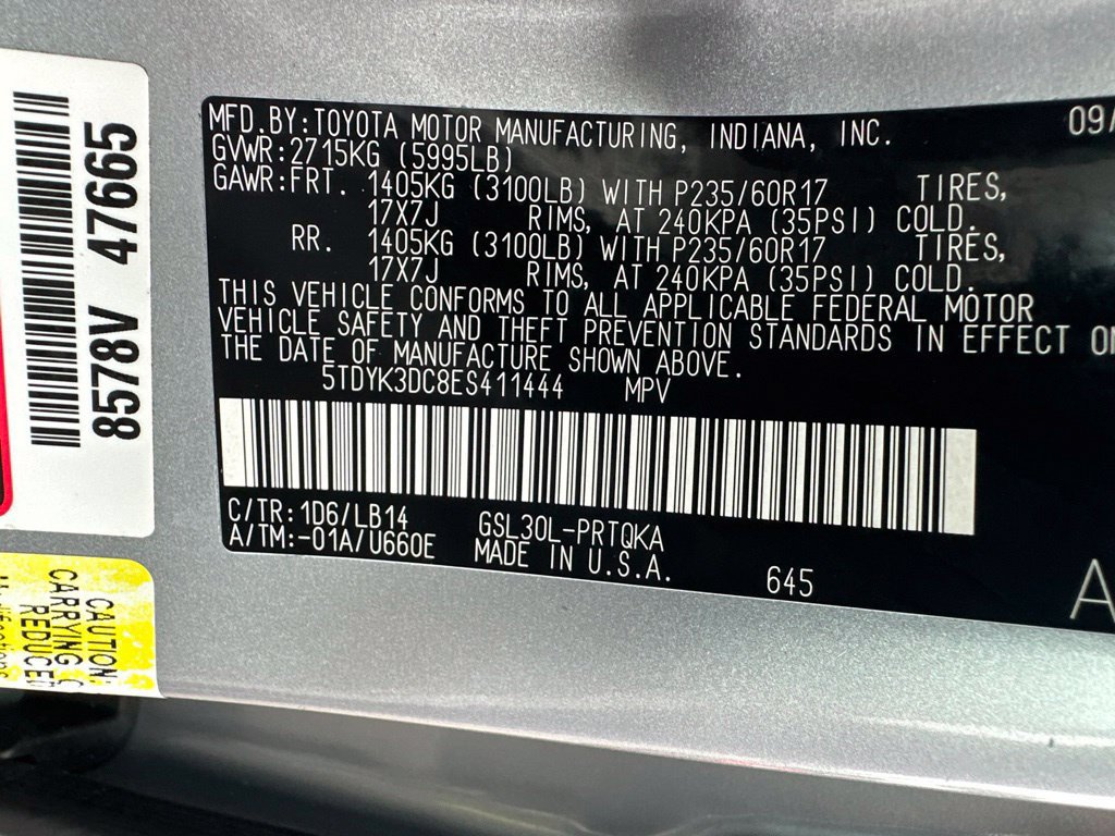Used 2014 Toyota Sienna XLE FWD image 15