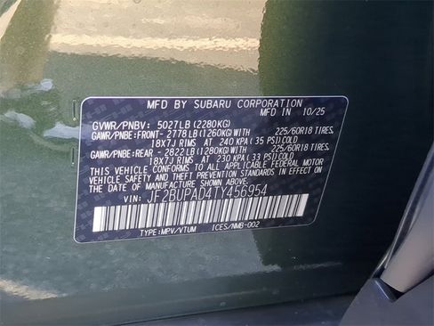 New 2026 Subaru Outback Premium image 32