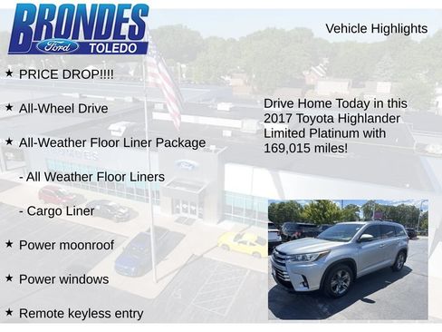 Used 2017 Toyota Highlander Limited Platinum AWD/4WD image 5