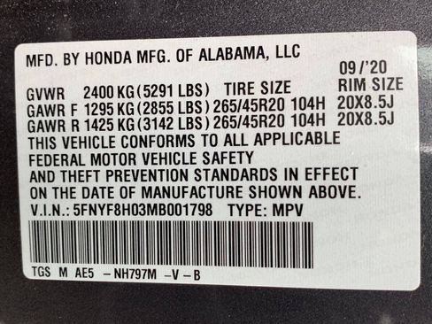 Used 2021 Honda Passport Elite image 51