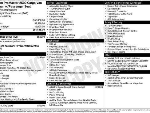 Used 2025 RAM ProMaster 2500 w/ Convenience Group FWD image 18