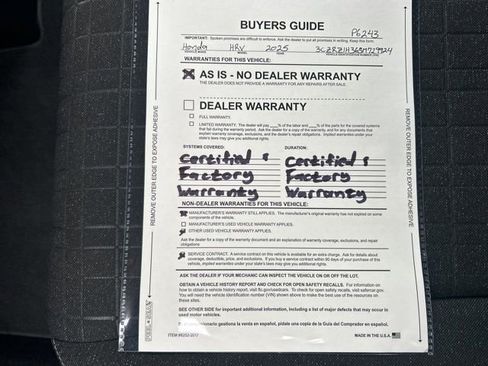 Used 2025 Honda HR-V LX image 27