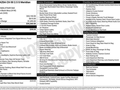 New 2026 MAZDA CX-50 Meridian Edition w/ Weather Package AWD/4WD image 3