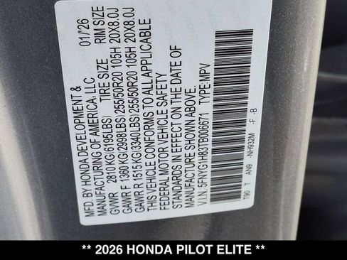 Used 2026 Honda Pilot Elite image 28