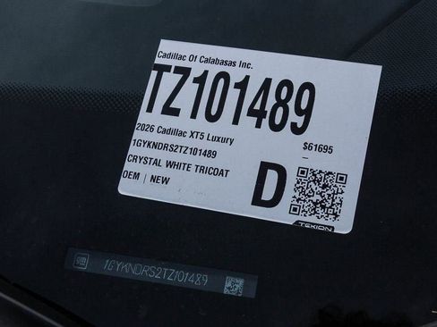 New 2026 Cadillac XT5 Premium Luxury w/ Driver Assist Package image 25