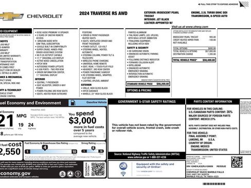 Used 2024 Chevrolet Traverse RS image 4