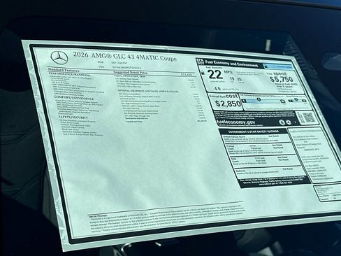 New 2026 Mercedes-Benz GLC 43 AMG 4MATIC Coupe image 30