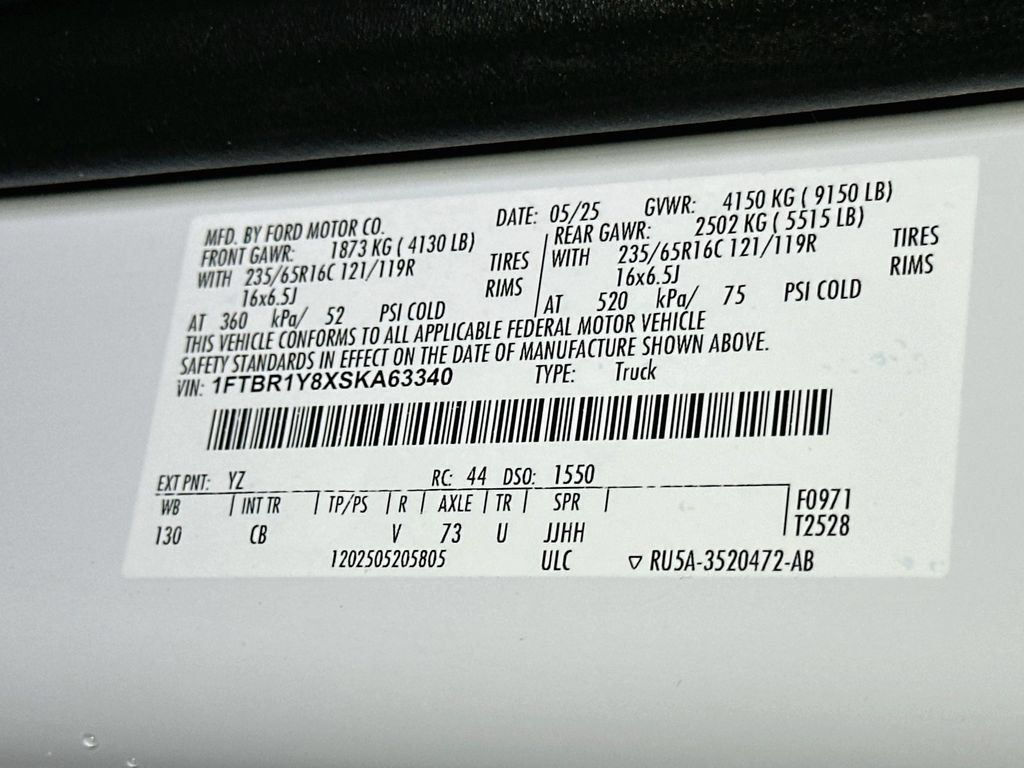 Used 2025 Ford Transit 250 Low Roof w/ Exterior Upgrade Package RWD image 22