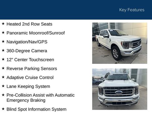 Certified 2023 Ford F150 Lariat w/ Equipment Group 502A High image 36