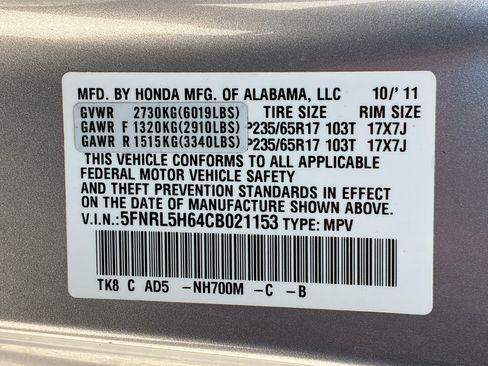 Used 2012 Honda Odyssey EX-L image 30