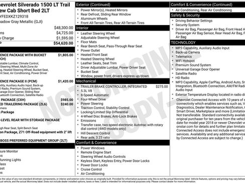 Used 2019 Chevrolet Silverado 1500 LT Trail Boss AWD/4WD image 11