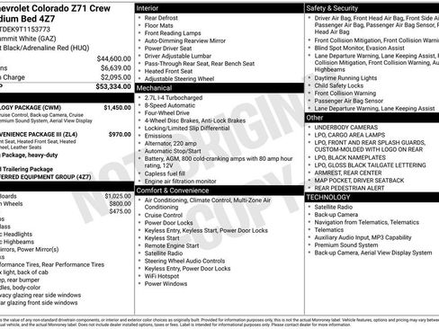 New 2026 Chevrolet Colorado Z71 w/ Technology Package AWD/4WD image 4