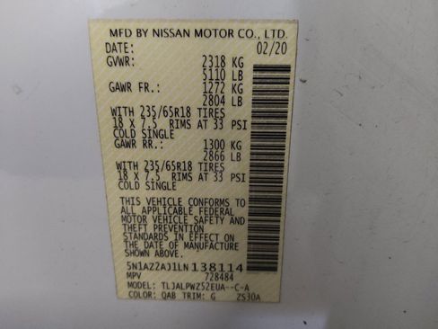 Used 2020 Nissan Murano S w/ Technology Package FWD image 33