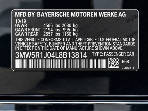 Used 2020 BMW 330i Sedan w/ Driving Assistance Package RWD image 15