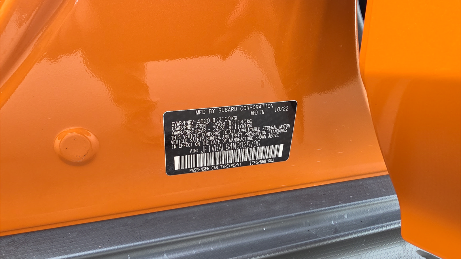 Used 2022 Subaru WRX Limited AWD/4WD image 25