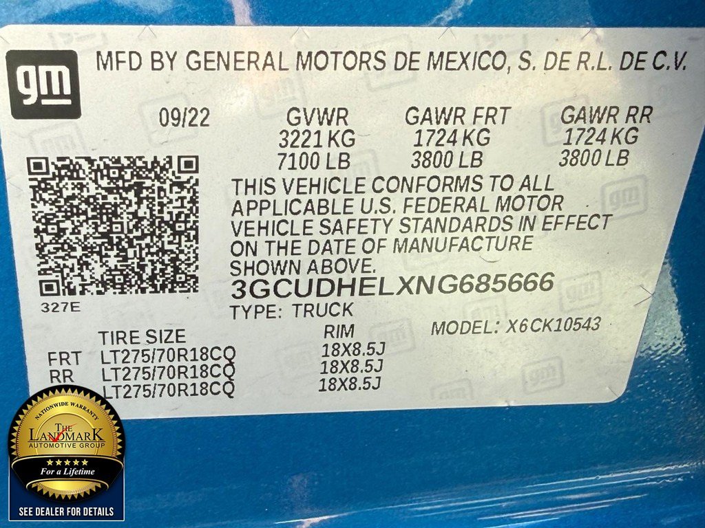 Used 2022 Chevrolet Silverado 1500 ZR2 AWD/4WD image 23