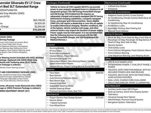 New 2026 Chevrolet Silverado EV LT w/ Plus Package image 2