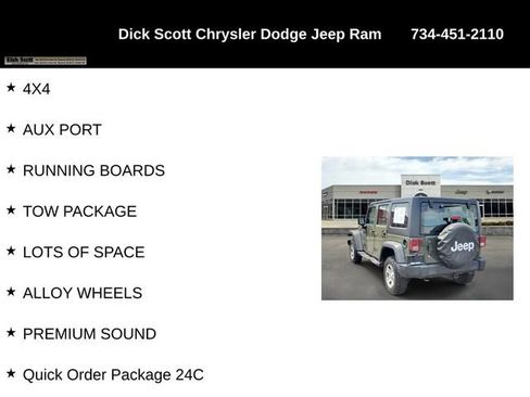 Used 2016 Jeep Wrangler Unlimited Sport w/ Max Tow Package AWD/4WD image 9