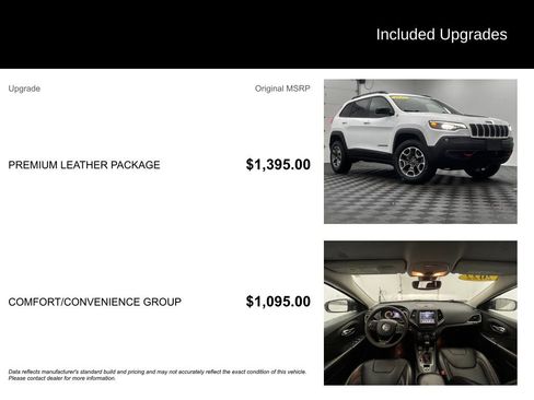 Used 2022 Jeep Cherokee Trailhawk w/ Premium Leather Package image 3