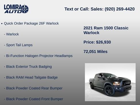 Used 2021 RAM 1500 Warlock AWD/4WD image 8