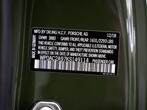 Used 2019 Porsche 911 GT3 RWD image 45