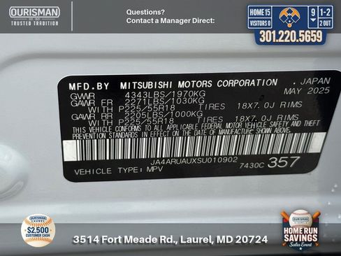 New 2025 Mitsubishi Outlander Sport AWD image 24