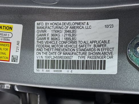 Certified 2024 Honda Civic LX image 28