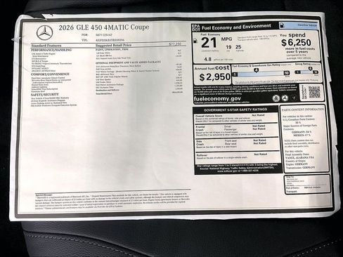 New 2026 Mercedes-Benz GLE 450 4MATIC Coupe image 18
