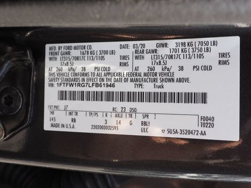 Used 2020 Ford F150 Raptor w/ Equipment Group 802A Luxury AWD/4WD image 33