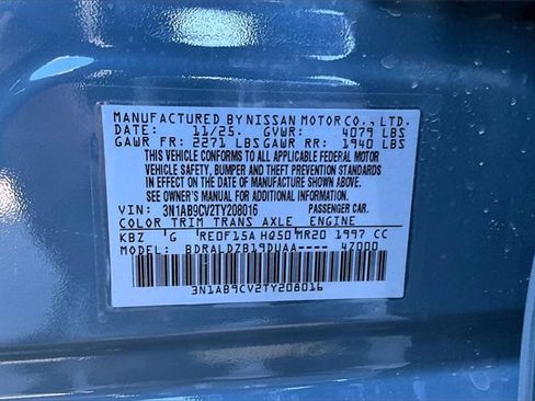 New 2026 Nissan Sentra SV image 13