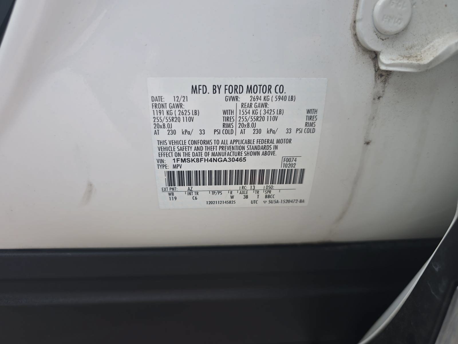 Used 2022 Ford Explorer Limited w/ Equipment Group 301A AWD/4WD image 35