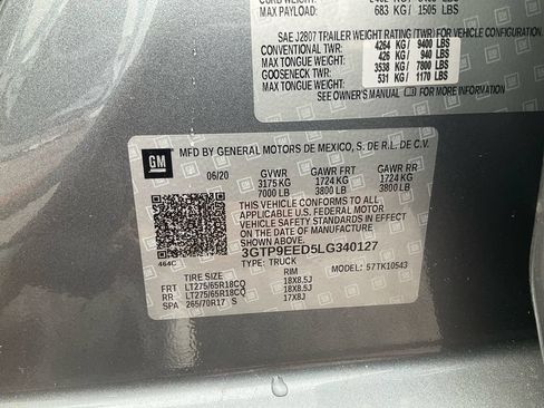 Used 2020 GMC Sierra 1500 AT4 w/ AT4 Premium Package AWD/4WD image 18