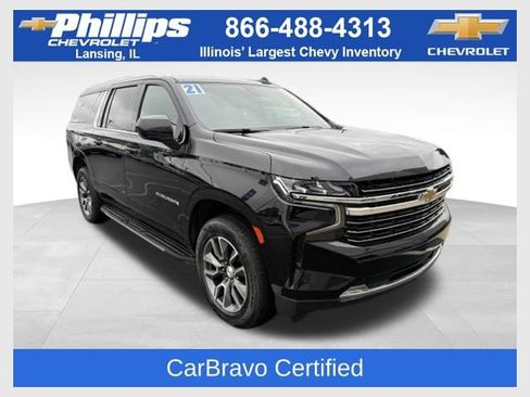 Used 2021 Chevrolet Suburban LT w/ Rear Media and Nav Package AWD/4WD image 1