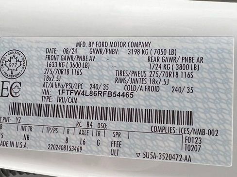 Used 2024 Ford F150 Tremor w/ Equipment Group 402A High image 63