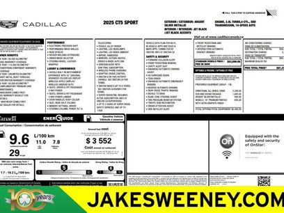 Used 2025 Cadillac CT5 Sport w/ Sun And Sound Package