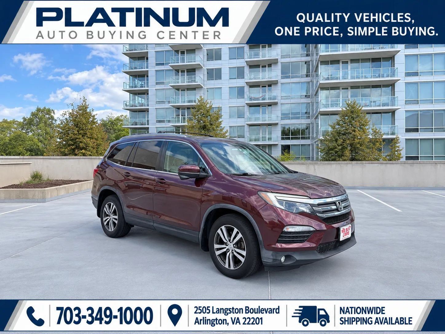 Used 2016 Honda Pilot EX-L image 1