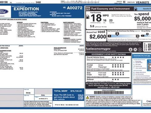 New 2027 Ford Expedition Platinum w/ Driver's Package RWD image 4