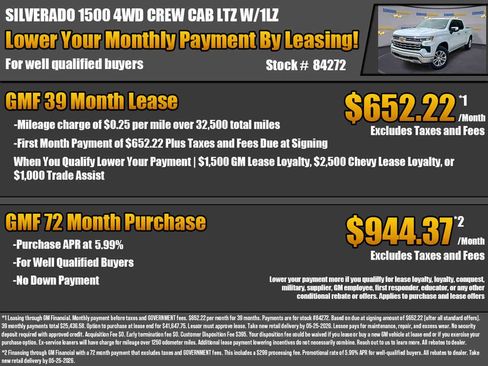 New 2026 Chevrolet Silverado 1500 LTZ w/ LTZ Premium Package AWD/4WD image 2
