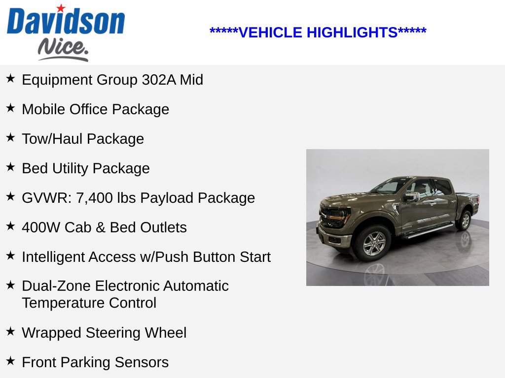 Used 2025 Ford F150 XLT w/ Equipment Group 302A MID AWD/4WD image 4