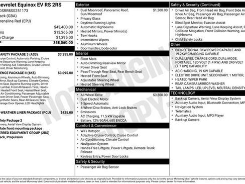 New 2025 Chevrolet Equinox EV RS w/ Active Safety Package 3 image 18