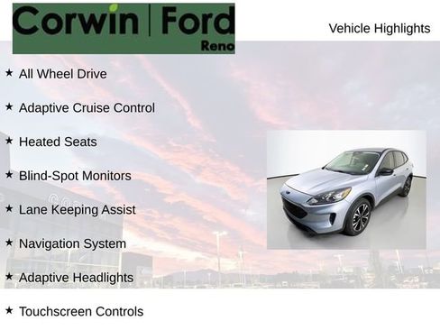 Certified 2022 Ford Escape SE w/ SE Sport Appearance Package image 7