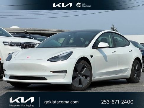 Used 2021 Tesla Model 3 Long Range AWD/4WD image 1