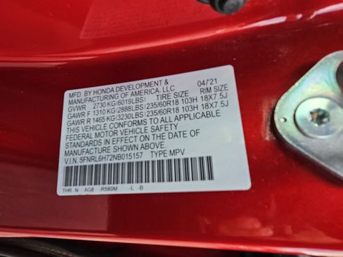 Used 2022 Honda Odyssey EX-L image 35