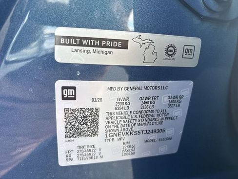 New 2026 Chevrolet Traverse High Country w/ LPO, Floor Liner Package AWD/4WD image 35